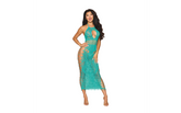 Dreamgirl Body Stocking Halter Gown Agate OS - - Kimono's and Gowns